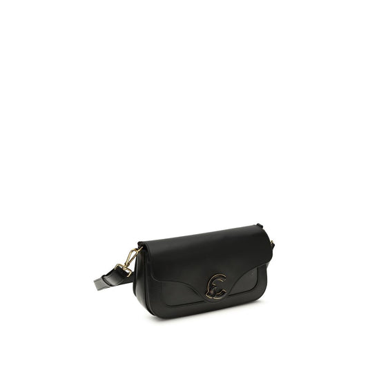 Coccinelle Black Calf Leather Bos Taurus Shoulder Bag
