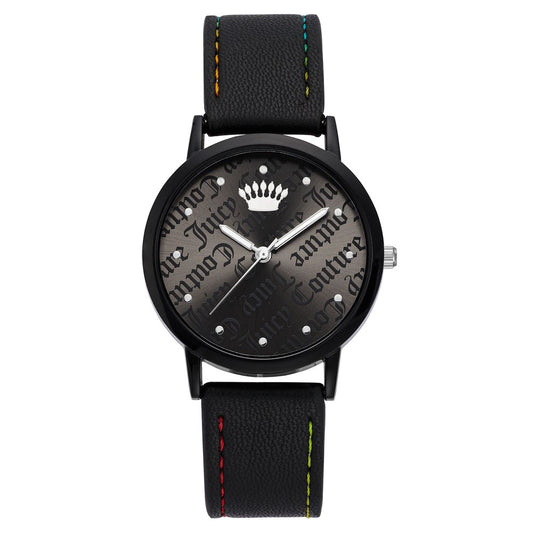 Juicy Couture Black Plastic Dress Watch