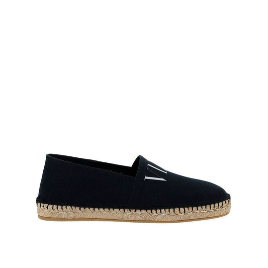 Valentino Garavani Black Canvas Espadrilles