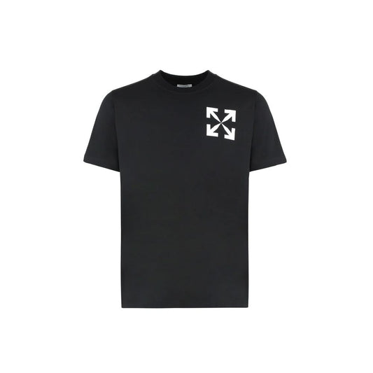 Off-White Black Cotton T-Shirt