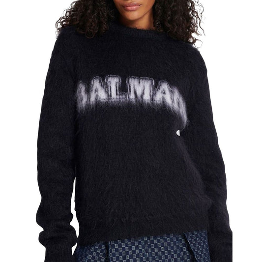 Balmain Black Mohair Sweatshirt