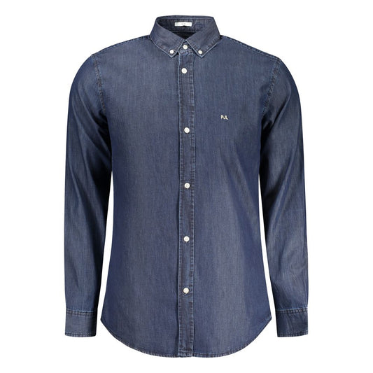 Pepe Jeans Blu Cotton Men Shirt