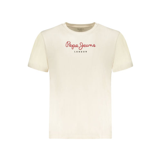 Pepe Jeans Beige Cotton Men's T-Shirt