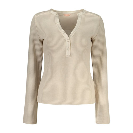Guess Jeans Beige Polyester Sweatshirt