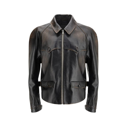 Prada Black Leather Jacket