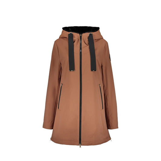 Herno Brown Polyester Full-Length Jacket