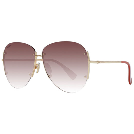 Max Mara Gold Metal Sunglasses