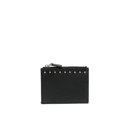 Valentino Garavani Black Calfskin Cardholder