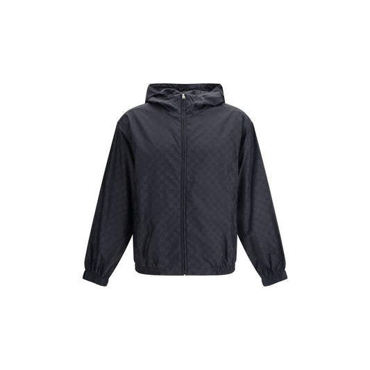 Gucci Blue Polyamide Shell Jacket