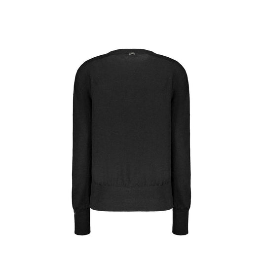 Herno Black Virgin Wool Sweatshirt