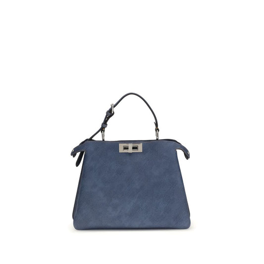 Fendi Blue Calf Leather Bos Taurus Shoulder Bag
