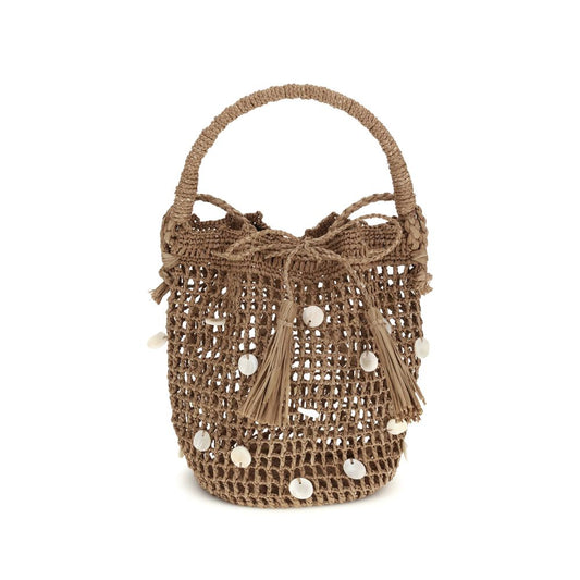 Alanui Brown Raffia Shoulder Bag
