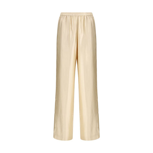Loulou De Saison Cream Viscose Casual Pants
