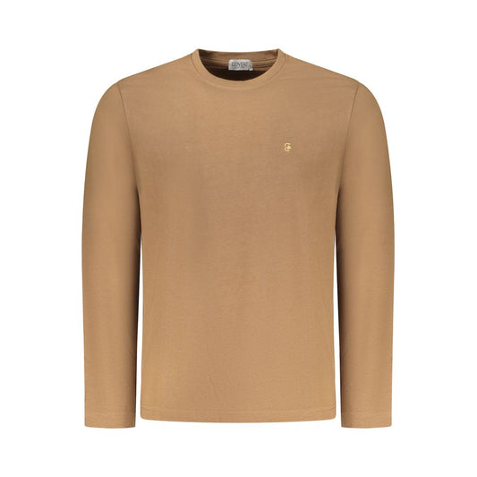 Coveri Moving Marrone Cotton Men T-Shirt