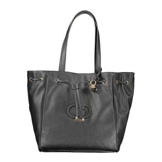 Guess Jeans Black Polyethylene Handbag