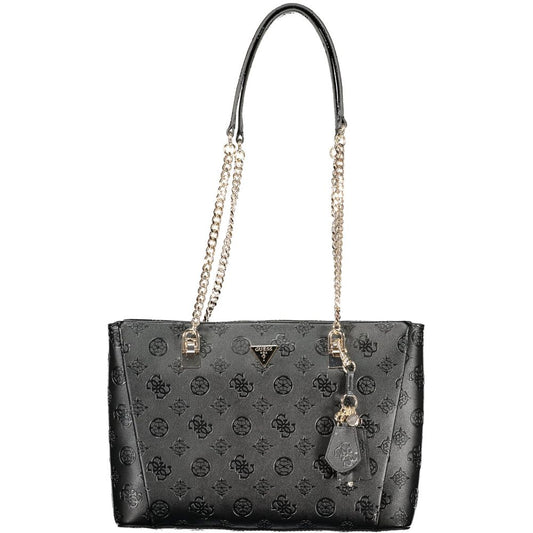 Guess Jeans Black Polyethylene Handbag