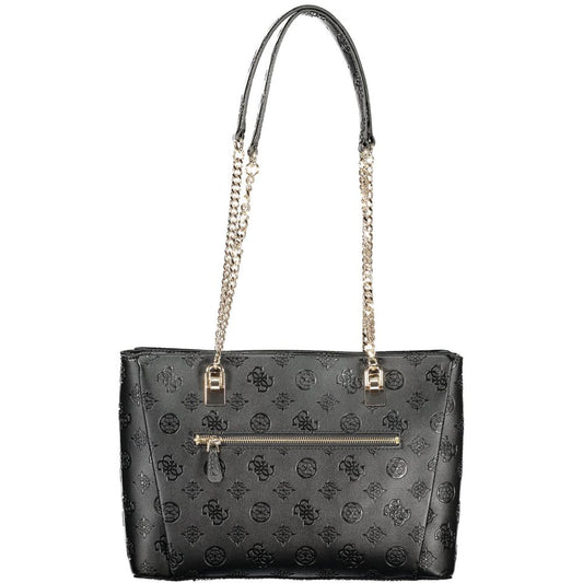 Guess Jeans Black Polyethylene Handbag