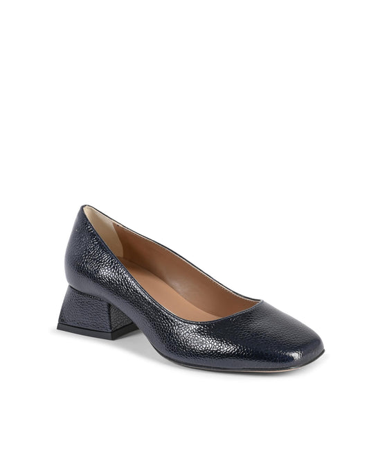 19V69 Italia Blue Leather Ballet Flats