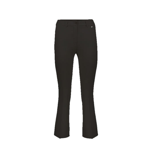 Herno Black Elastane Flared Pants