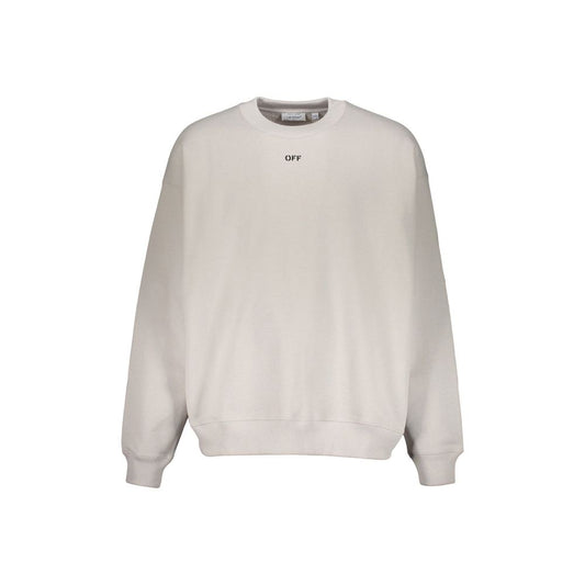 Off-White Gray Cotton Sweatshirt