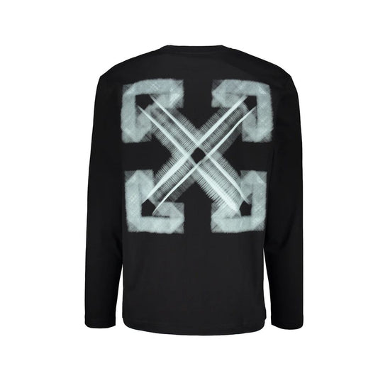Off-White Black Cotton Long Sleeve T-Shirt