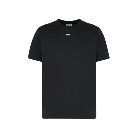 Off-White Black Cotton T-Shirt