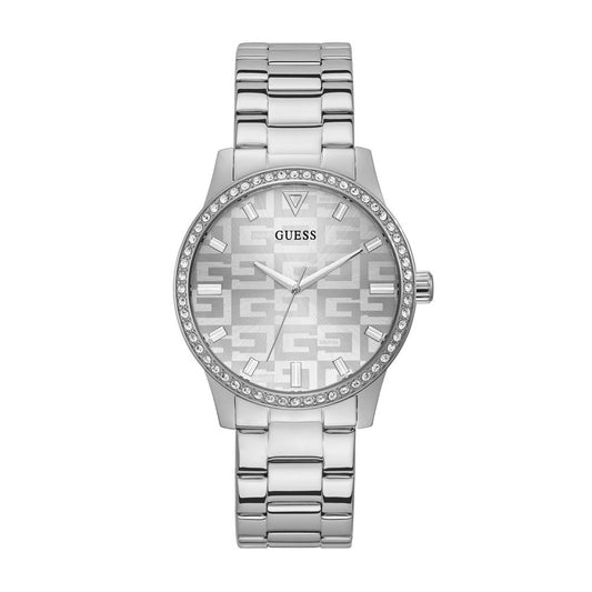 Guess Gray Stainless Steel Dress Watch