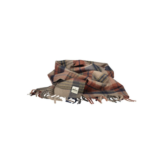 Rifle Marrone Polyester Mens Scarf