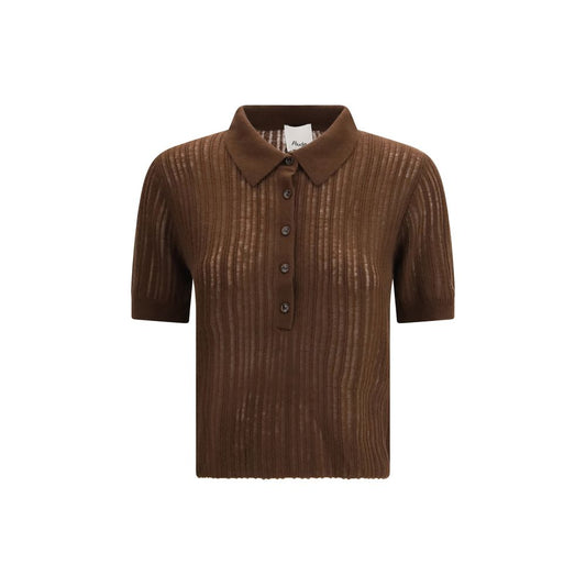 Allude Brown Cashmere Sweatshirt