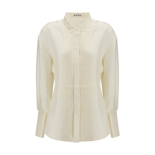 Rohe Cream Silk Dress Shirt