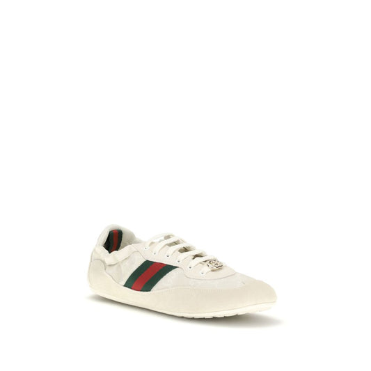 Gucci Cream Calf Leather Bos Taurus Low Top Sneakers