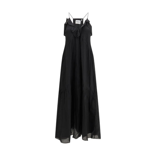 Marant Etoile Black Cotton Casual Dress