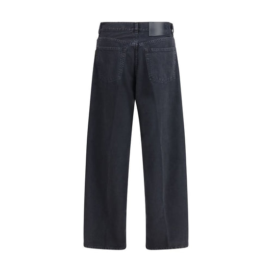 Haikure Black Cotton Straight-Leg Jeans
