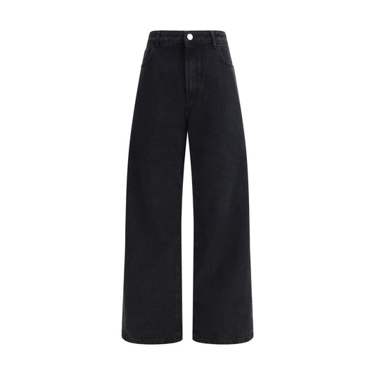 Rohe Black Cotton Relaxed Fit Jeans