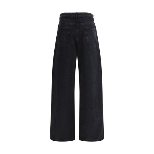 Rohe Black Cotton Relaxed Fit Jeans