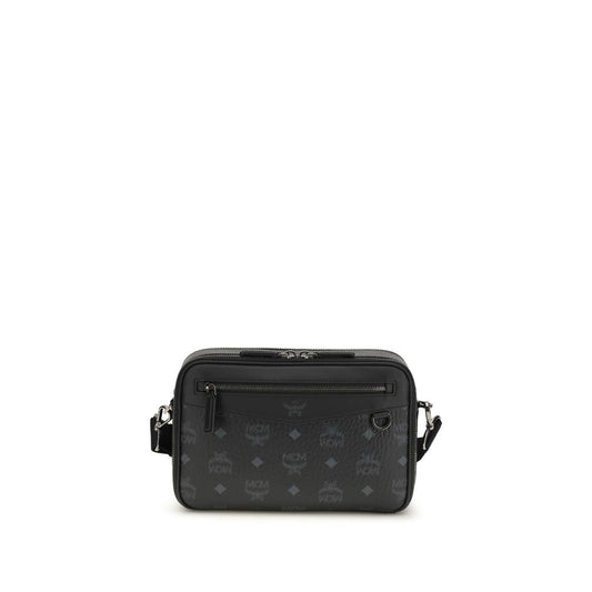 MCM Black Fabric Shoulder Bag