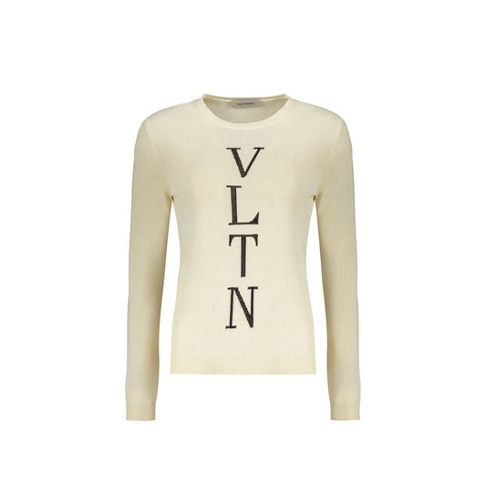 Valentino Beige Cotton Sweatshirt