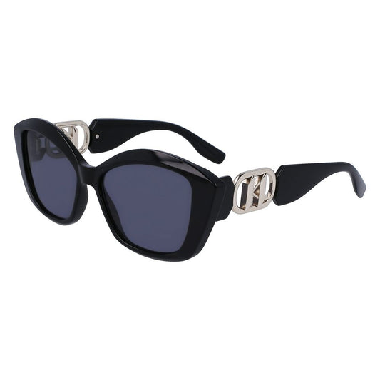 Karl Lagerfeld Black Injected Sunglasses