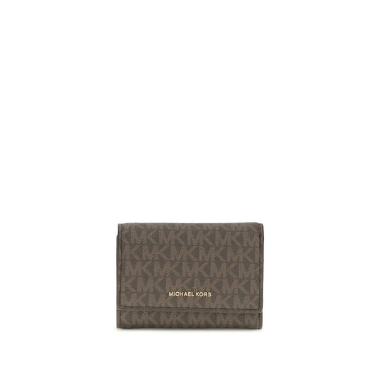 Michael Kors Brown Fabric Wallet