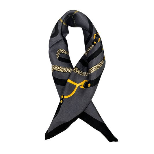 Borbonese Black Silk Women Scarf