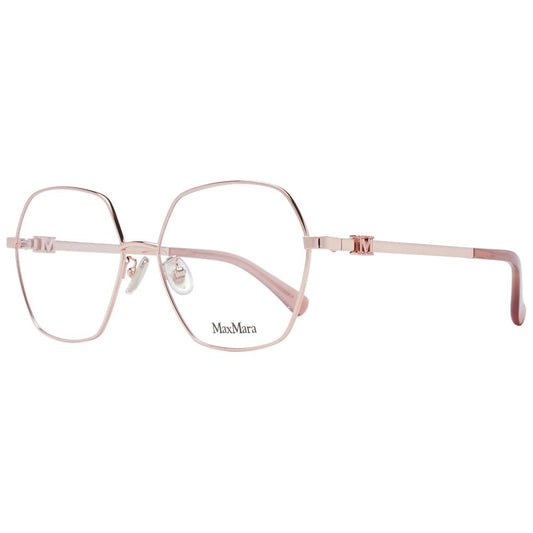Max Mara Rose Gold Metal Glasses Frames