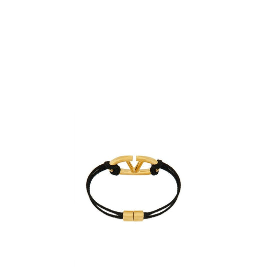 Valentino Garavani Black Cotton Bracelet