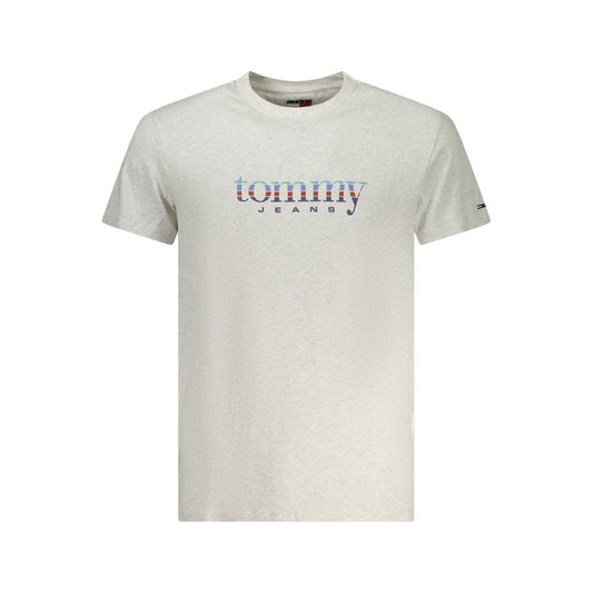Tommy Hilfiger Grigio Cotton Men T-Shirt