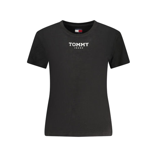 Tommy Hilfiger Black Cotton Women's T-Shirt