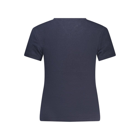 Tommy Hilfiger Blue Cotton Women T-Shirt