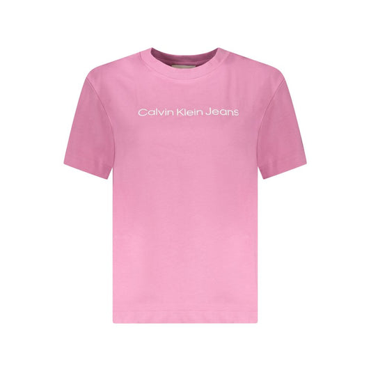 Calvin Klein Rosa Cotton Women T-Shirt