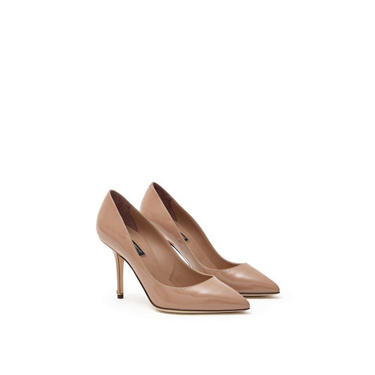 Dolce & Gabbana Pink Leather Slippers