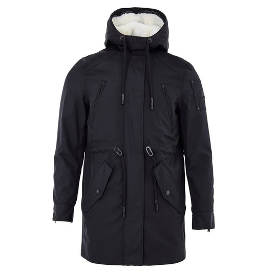 Moose Knuckles Black Cotton Parka