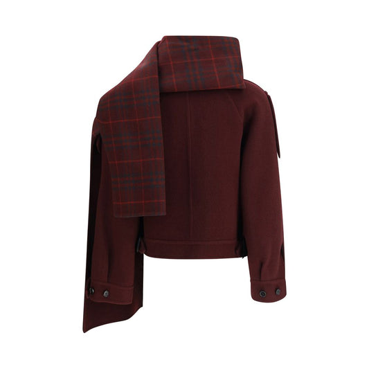 Burberry Bordeaux Wool Coat