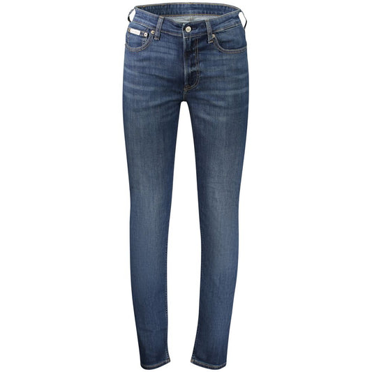 Calvin Klein Blue Cotton Men Jeans